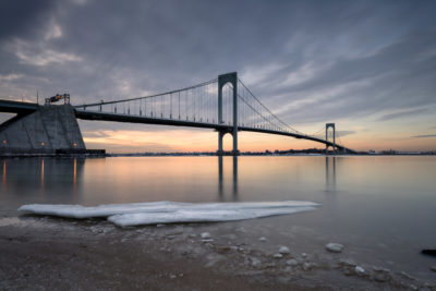 Iced Whitestone Bridge